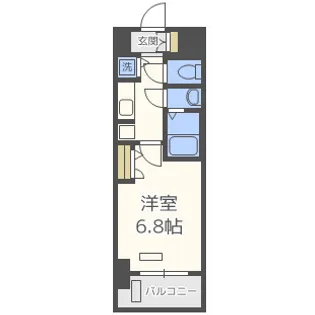 アクアプレイス福島EYE【9階】の間取り