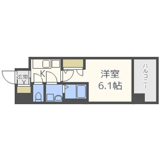 エスリード阿波座パークレジデンス【5階】の間取り