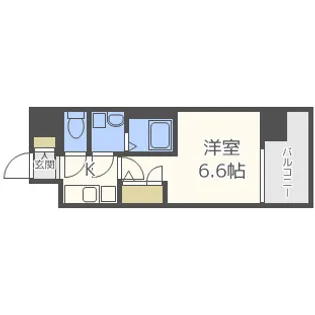 エスリード阿波座パークレジデンス【7階】の間取り
