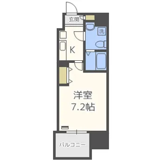アドバンス大阪ルーチェ【14階】の間取り