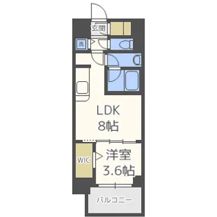 アーバネックス中崎町【5階】の間取り