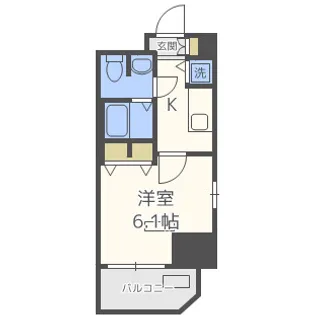 プレサンス松屋町グレース【8階】の間取り