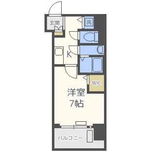 セオリー大阪ベイステージ【8階】の間取り