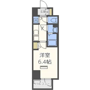ララプレイス難波シエール【10階】の間取り