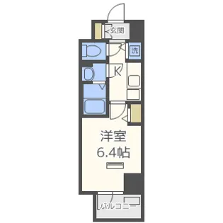 ララプレイス難波シエール【3階】の間取り