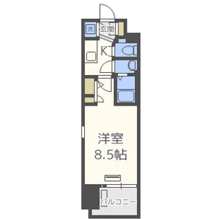 スワンズシティ心斎橋ルーノ【10階】の間取り
