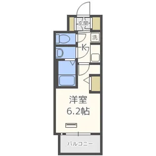 エステムコートディアシティWEST【5階】の間取り