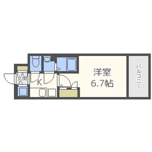 エスリード阿波座パークレジデンス【10階】の間取り