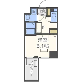 プレサンス上町台クレスト【10階】の間取り