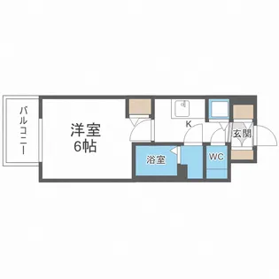 ファステート玉造駅前ダミュウ【4階】の間取り