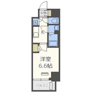 スワンズシティ塚本アクシア【2階】の間取り