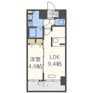 プレサンス立売堀パークシティ【15階】の間取り