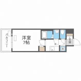 プレサンス大阪福島シエル【4階】の間取り