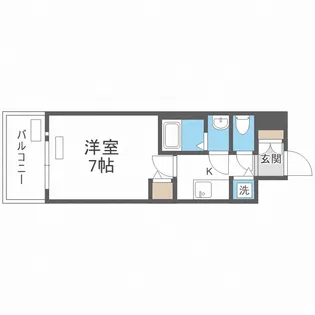 プレサンス大阪福島シエル【8階】の間取り