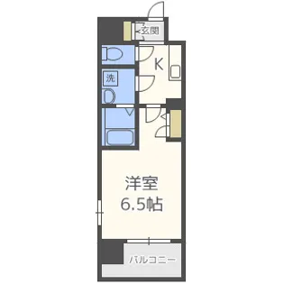 エスリード谷町六丁目レジデンス【10階】の間取り