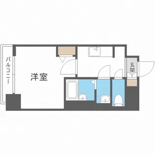 プランドール江戸堀レジデンス【2階】の間取り