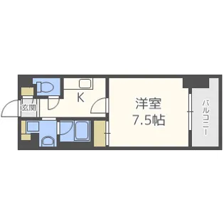 アスヴェル阿波座BLUE EARTH【9階】の間取り