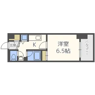 アスヴェル阿波座BLUE EARTH【10階】の間取り