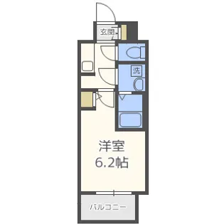S-RESIDENCE南堀江【2階】の間取り