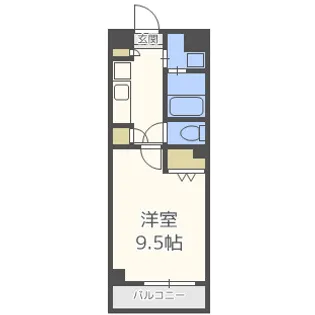 エグゼ大阪城【3階】の間取り