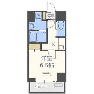 ララプレイス京町堀プロムナード【9階】の間取り
