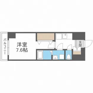 エグゼ大阪城【8階】の間取り