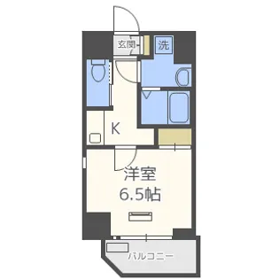 ララプレイス京町堀プロムナード【5階】の間取り