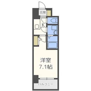 エスリード京橋グランテラス【5階】の間取り