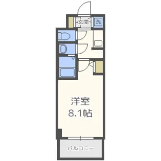 S-RESIDENCE都島【11階】の間取り