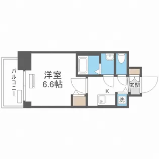 ララプレイス梅田西イルミナーレ【7階】の間取り