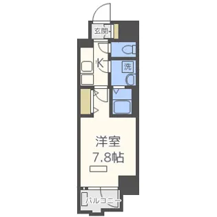 プレサンス新大阪ザ・デイズ【6階】の間取り