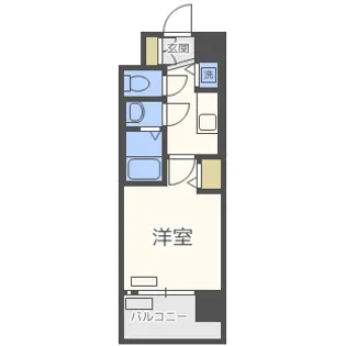 アドバンス新大阪ウエストゲート【6階】の間取り
