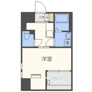 エスリード難波ステーションゲート サウステラス【4階】の間取り