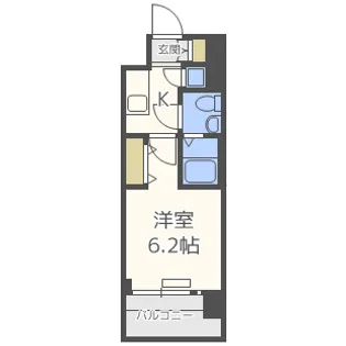 エスリード大阪シティグランツ【8階】の間取り