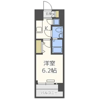 エスリード大阪シティグランツ【10階】の間取り