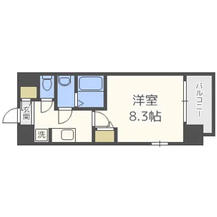 リッツ新大阪【6階】の間取り