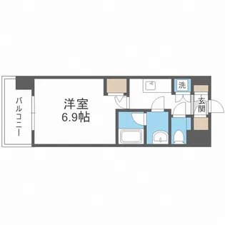 リッツ新大阪【9階】の間取り