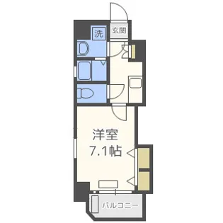 レオンコンフォート難波ミラージュ【2階】の間取り