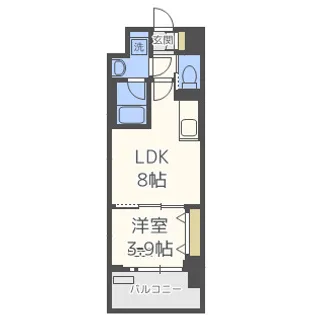 レオンコンフォート本町東Ⅲ【7階】の間取り