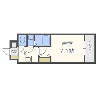 ウインズコート新大阪Ⅱ【8階】の間取り