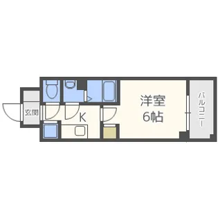 メインステージ京町堀【3階】の間取り