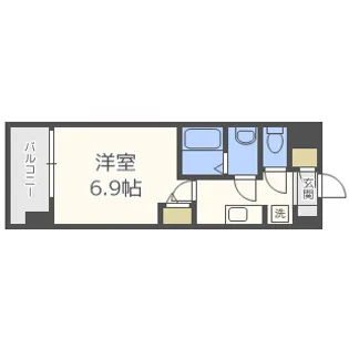 リッツ新大阪【6階】の間取り
