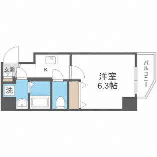 ウインズコート新大阪Ⅱ【10階】の間取り