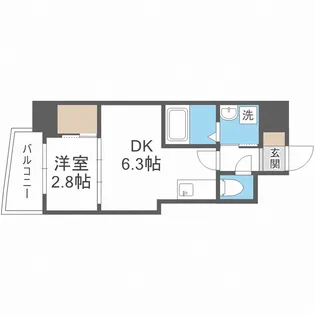 セレニテ夕陽丘EST【10階】の間取り