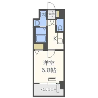 ジュネーゼグラン福島ミラージュ【3階】の間取り