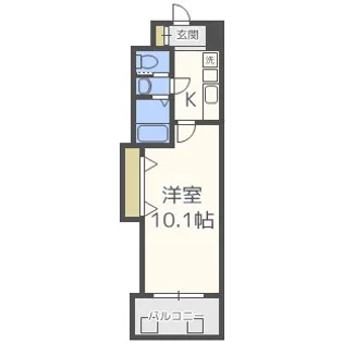 Luxe天王寺【4階】の間取り