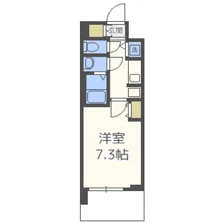 サムティ福島VIVENTE(ヴィヴェンテ)【9階】の間取り