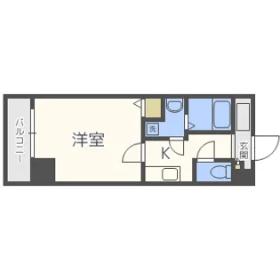 U-ro玉造II【2階】の間取り