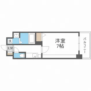 ジュネーゼグラン福島ミラージュ【9階】の間取り