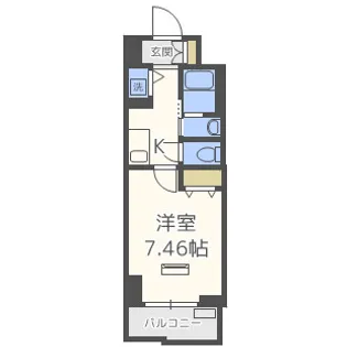 JPレジデンス難波南【7階】の間取り